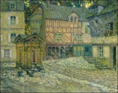 Qui a peint  La place du puits, Honfleur  ?