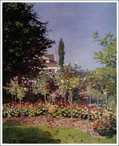 Jardn fleuri  Sainte-Adresse, 1866