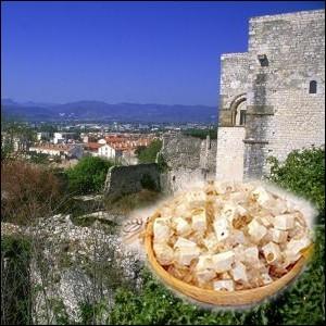 Le nougat est une confiserie  base de blanc d'oeuf de miel et d'amande. Cette ville aux portes de la Provence en est la capitale... .