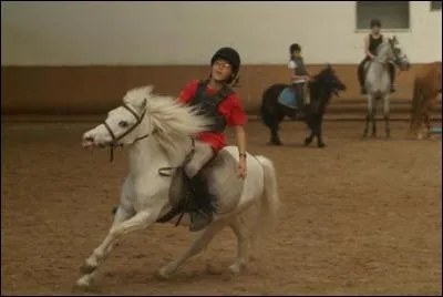 Lorsque vous tournez, 2 rnes dans une main, vous tournez par effet :