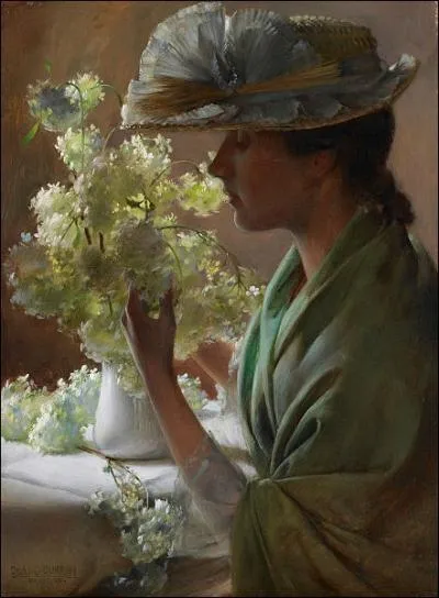 Jeune femme au bouquet, 1890