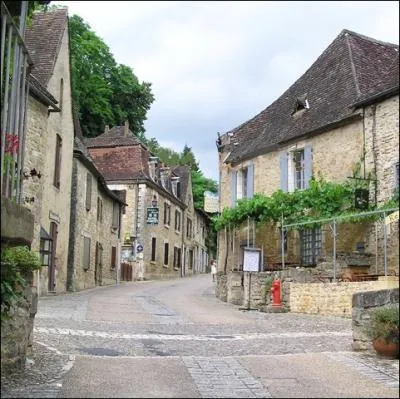 Au pied de sa forteresse nimbe de mystre, silhouette mergeant du voile de brume qui rde en automne de la valle, voici Beynac-et-Cazenac. Dans quel dpartement se situe ce pittoresque village ?