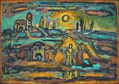 Qui a peint Route, peupliers, et soleil couchant ?