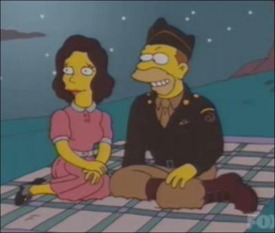 Abraham Simpson a eu deux aventures en dehors de sa relation avec Mona Olsen. L'une d'elles est britannique et a eu une fille (Abbie Simpson, la demi-soeur d'Homer); quel est son nom ?