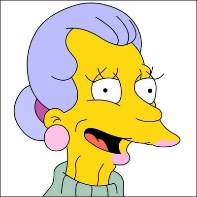 Quel est le nom de ce personnage ? (Elle sera la matresse d'Abraham Simpson durant une courte dure)