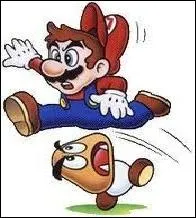 Que se passe-t-il si Mario percute un Goomba ?