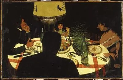 Qui a peint le dner effet de lampe ?