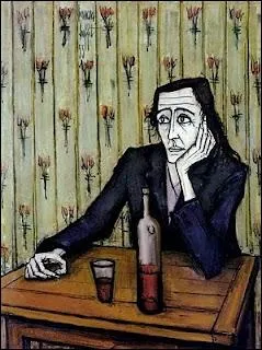 Qui a peint Femme et verre de vin ?