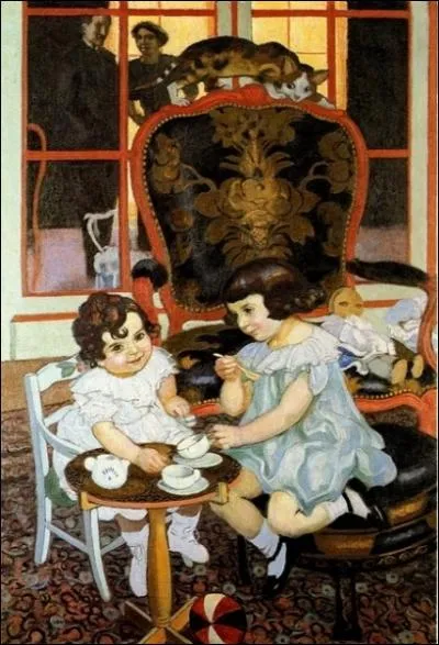 Qui a peint Les enfants Kapferer ou le go�ter ?