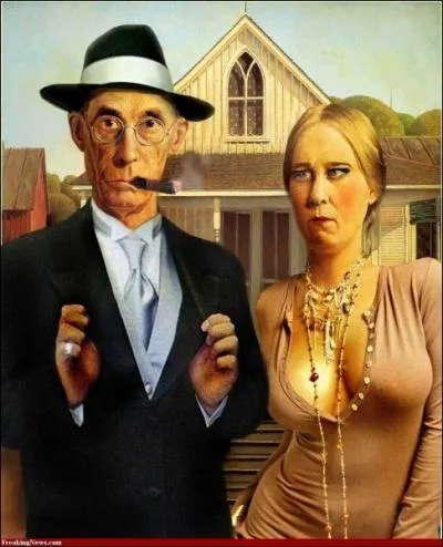 Madame et monsieur en version prohibition, au cot d'Al Capone ...