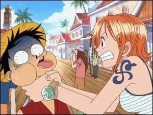 Qui est la fille qui trangle Luffy ?