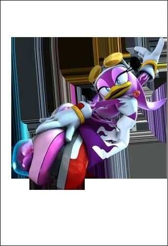 Voici un membre des Babylone Rogues, l'quipe de Jet The Hawk. Ce personnage est rivale de Tails  cause de ses comptences en mcanique.