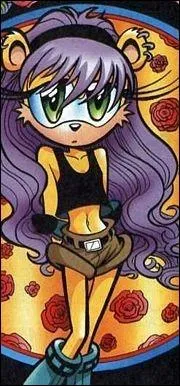Cette jeune fille du monde de Sonic avec les cheveux violets, savez-vous qui c'est ? Elle apparat dans les comics Archie et est amoureuse de Sonic.