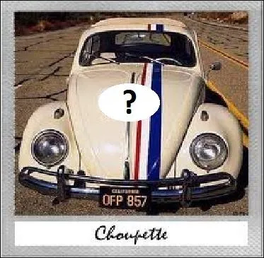 Auto : quel numro figure normalement sur Choupette, la clbre Coccinelle de cinma ?