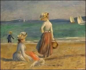 De quel artiste est ce tableau intitulé : "Personnes sur la plage" ?
