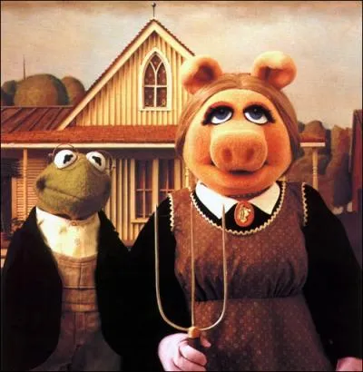 Kermit, la grenouille et Piggy la cochonne sont principalement deux personnages ...