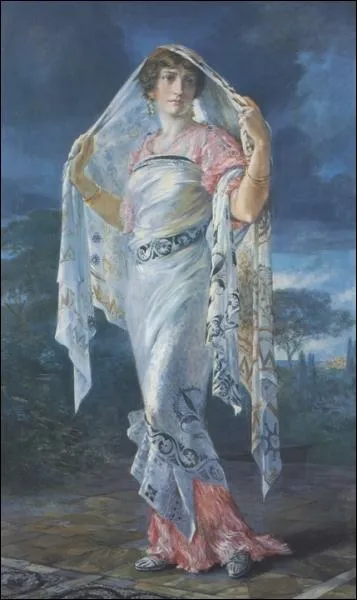 Portrait d'Henriette en costume pompien, 1935
