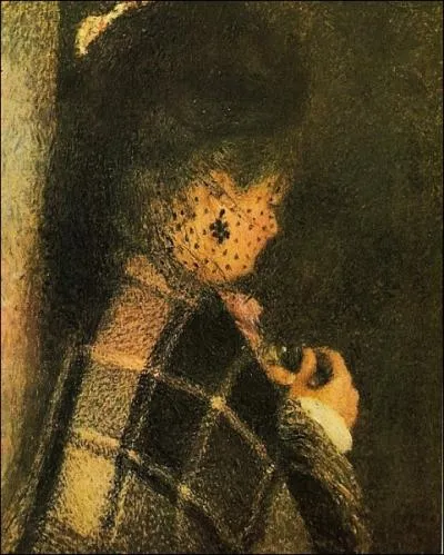 Jeune femme  la voilette, 1875