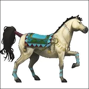 Ce cheval nomade gyptien nous offre 20 points de vieillissement quand il passe. C'est :