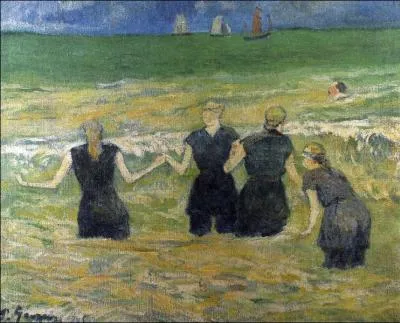 Les baigneuses  Dieppe, 1885