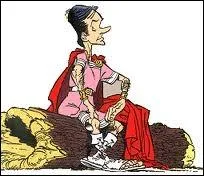 Caricature de Jacques Chirac, il apparat dans l'album  Oblix et Compagnie . Comment s'appelle-t-il ?