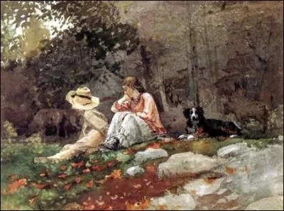 Quel peintre amricain est l'auteur de la toile  Troupeau de moutons  ?