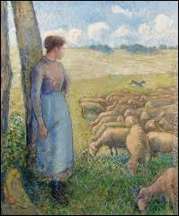 Qui a peint  Bergre et moutons  ?