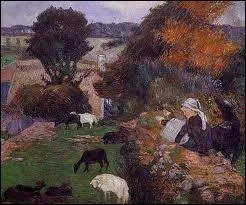 Qui a peint  La bergre bretonne  ?