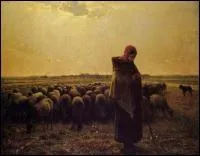 Qui a peint  La bergre gardant ses moutons  ?
