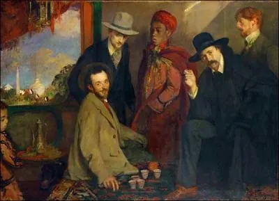 Andr Gide et ses amis au Caf Maure