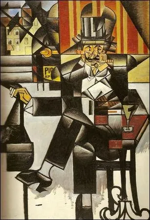 Homme dans un caf, 1912