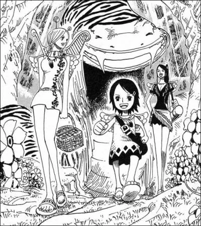 Quel lien unit ces trois habitantes de Skypea, Conis, Laki et Aisa ?