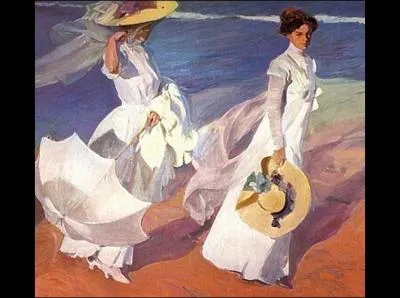 Qui a peint Promenade au bord de la mer ?