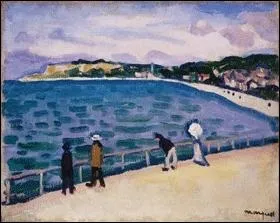 Qui a peint Promenade sur la jete  sainte Adresse ?