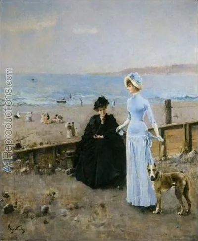 Qui a peint Promenade au bord de la mer ?