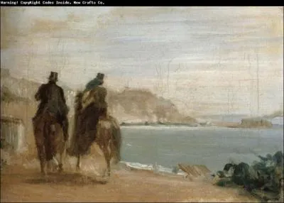 Qui a peint Promenade sur le bord de mer ?