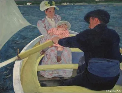 Qui a peint La promenade en barque ?