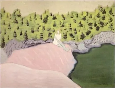 Silhouette prs d'un tang, 1945