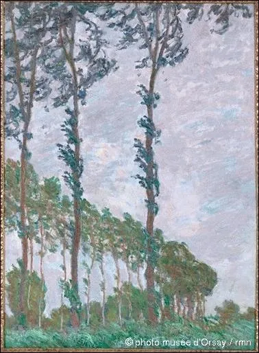 Qui a peint Peupliers effet de vent ?