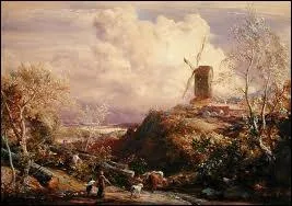 Qui a peint Moulin  vent sur une colline ?
