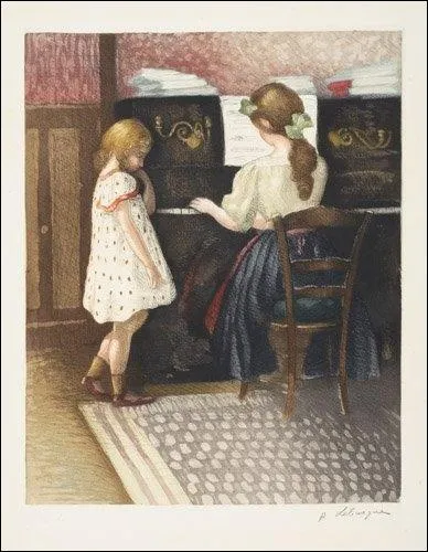 Qui a peint la leon de piano ?