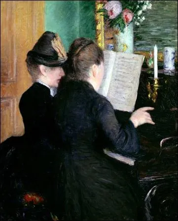 Qui a peint la leon de piano ?