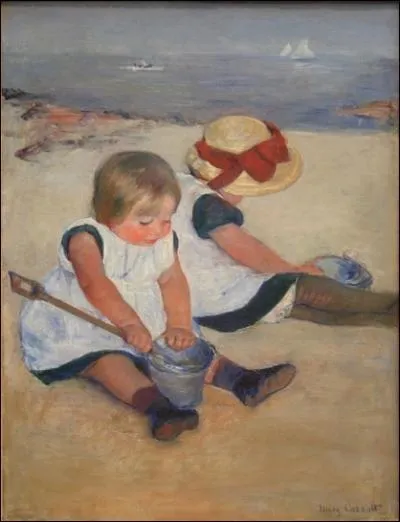 Enfants jouant sur la plage, 1884