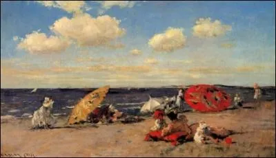 A la plage, 1892