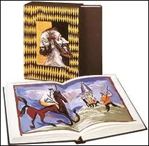 Quelle technique Garouste a-t-il principalement employe pour illustrer  Don Quichotte  de Cervants ?