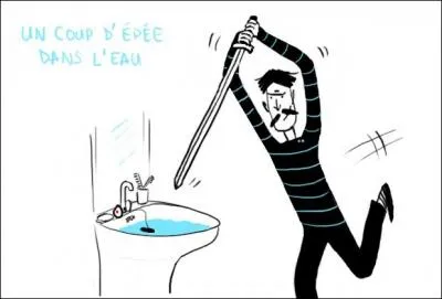 Que signifie  un coup d'pe dans l'eau  ?