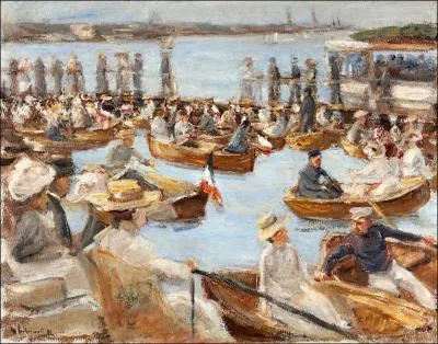 Soire d't au bord du lac Alster, 1911