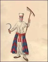 Vocabulaire : Paysan de rang social peu lev dans la Russie impriale.