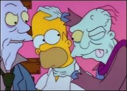 Dans un épisode des Simpson Horror Show intitulé   Dial Z for Zombies  , pourquoi les morts-vivants ont-ils du mal à manger le cerveau d'Homer ?