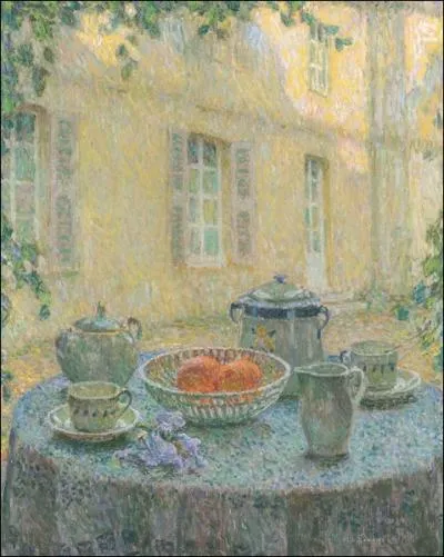 Qui a peint  La nappe bleue  ?